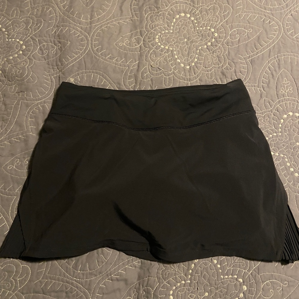 lululemon black play off the pleats skirt size 4